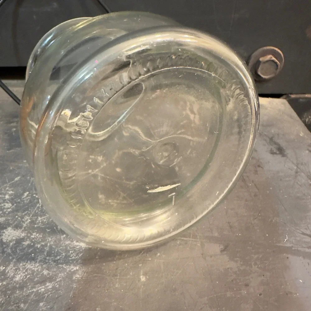 Glass Candle Holder Lantern Jar Metal‎ Handle Farmhouse Rustic Decor